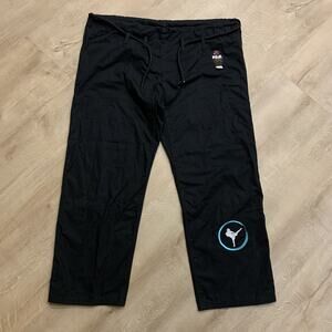 FUJI BJJ Gi Pants Ripstop Black A2 Kimono Jiu-Jitsu Drawstring Uniform Adult